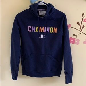 Champion Athletic Navy Graphic Hoodie